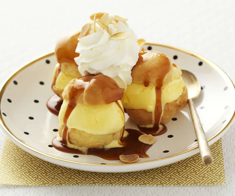 Profiteroles au caramel