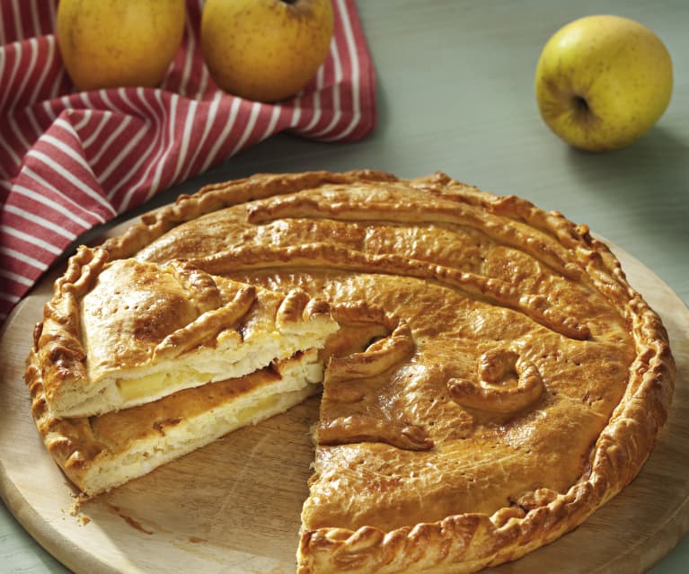 Empanada de bacalao y manzana