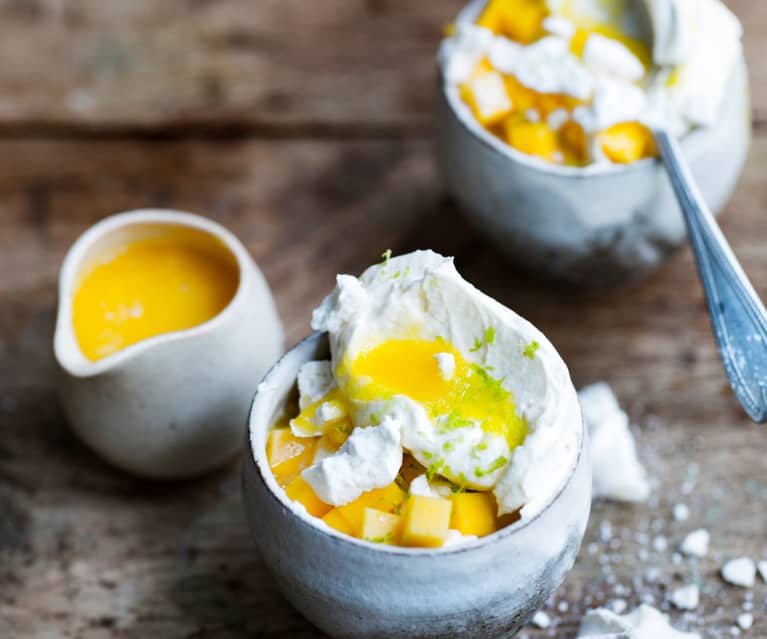 Eton mess à la mangue et au citron vert