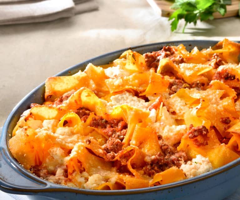 Gratin de pappardelle sauce bolognaise et ricotta - Cookidoo® – the official  Thermomix® recipe platform