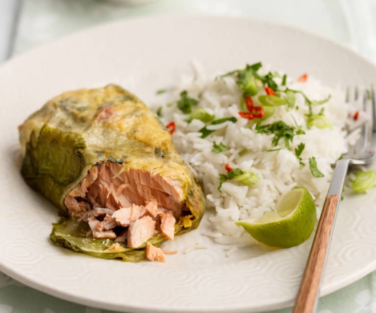 Thai Steamed Salmon Parcels