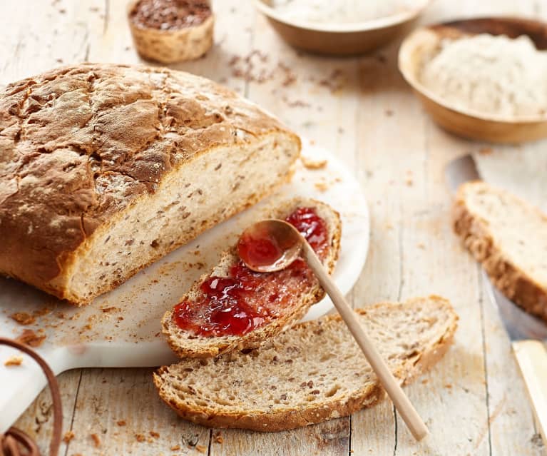 Pain au kamut et aux graines de lin