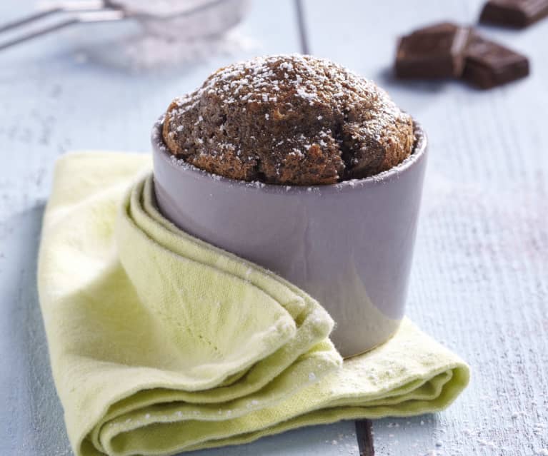 Recette Fondant au chocolat, crème anglaise au pamplemousse