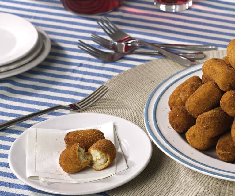 Croquetas con molde de arroz