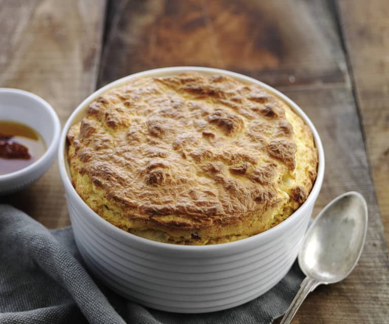 Soufflé de bacalhau e tomate seco