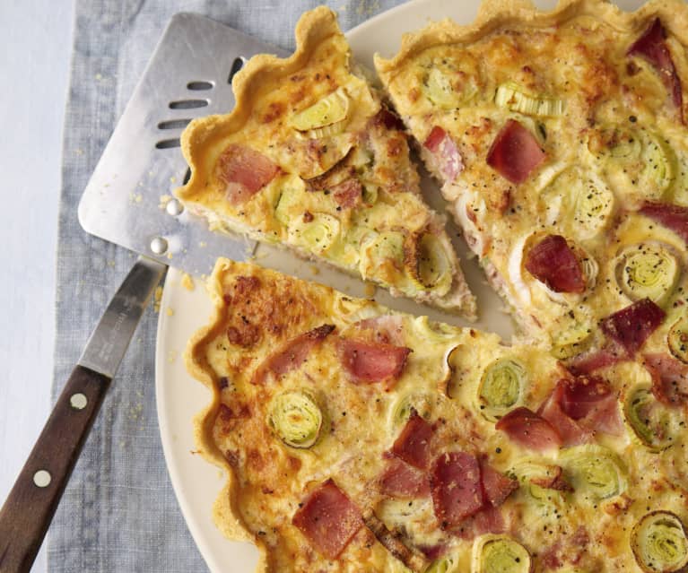 Quiche porri e prosciutto