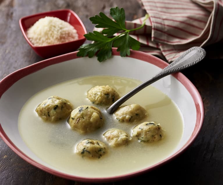 Chicken Broth with Bread Dumplings