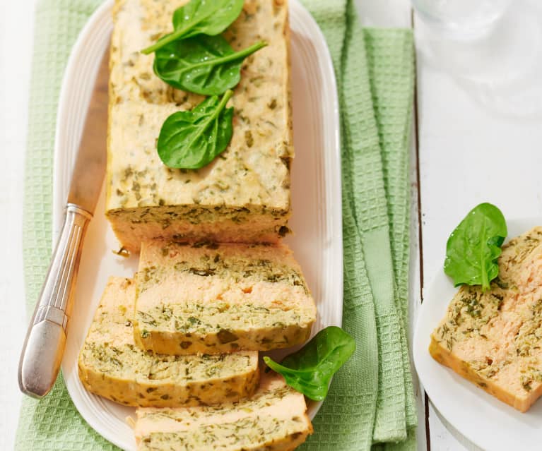 Terrine de saumon aux épinards