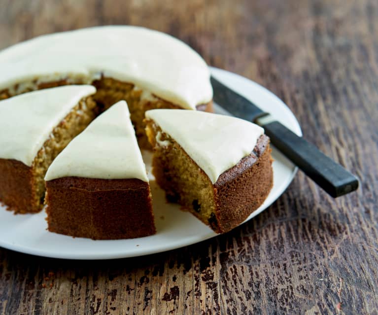 Bolo de abóbora, laranja e cardamomo