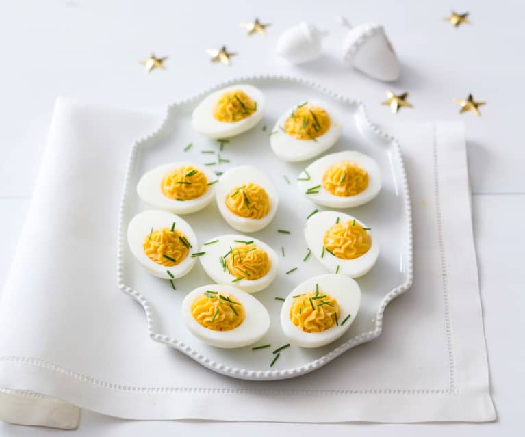 Wasabi devilled eggs