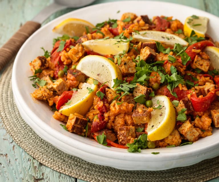 Vegan Paella With Smoked Tofu Cookidoo The Official Thermomix