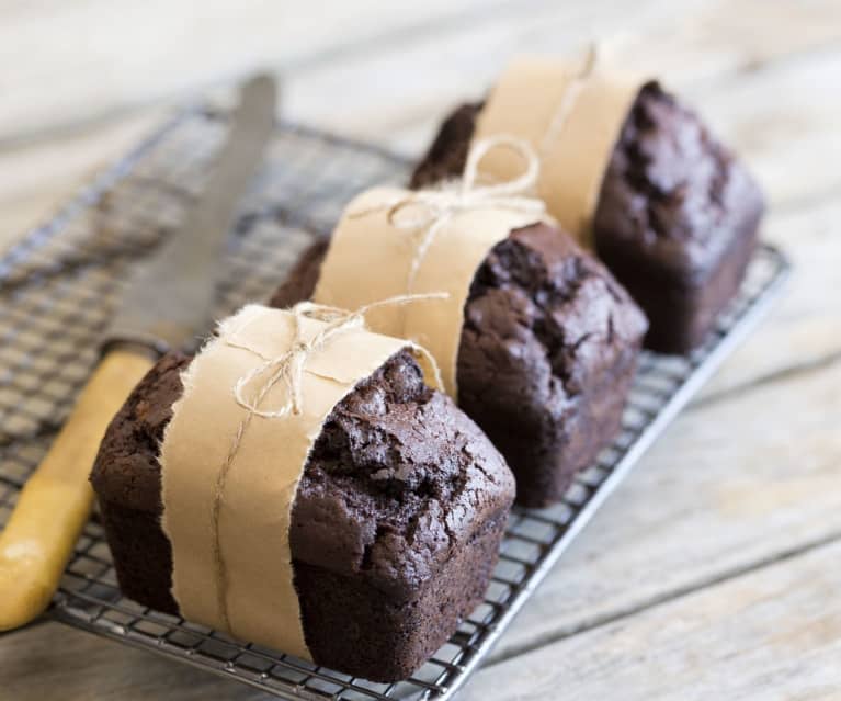 Chocolate zucchini mini loaves