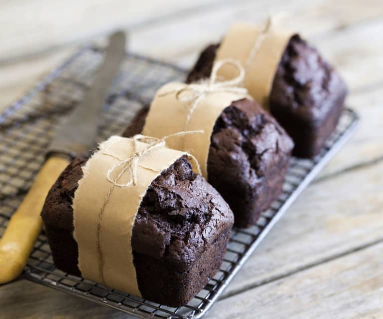 Chocolate zucchini mini loaves