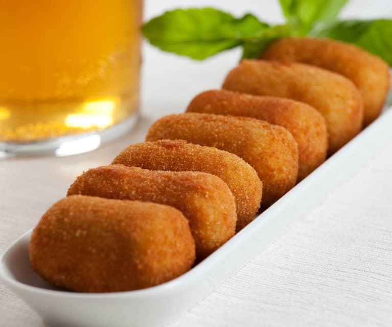 Croquetas de pescado con hierbabuena