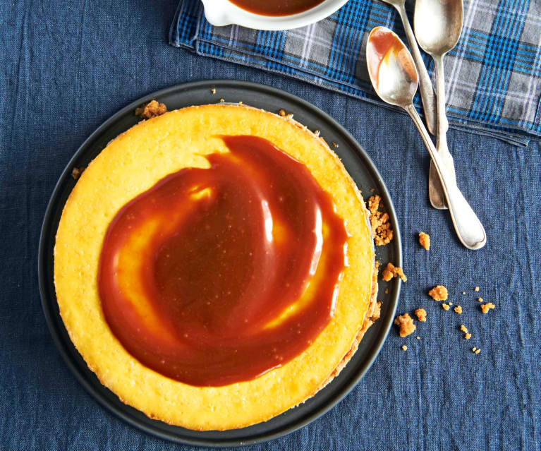 Cheesecake aux galettes bretonnes et caramel