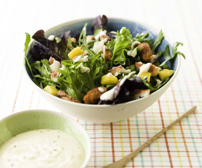 Kulmulesalat med mango og limemayonnaise Kulmulesalat med mango og limemayonnaise