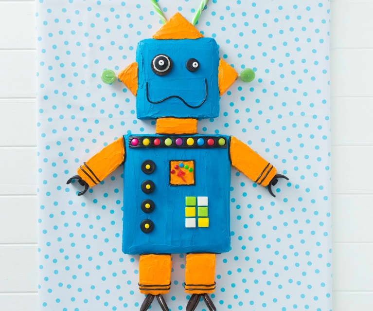 Amazon.com: Gear Robot Birthday Cake Topper - become engineer Baby Shower  Kids Robot Happy Birthday Party Decoration Supplies : Toys & Games