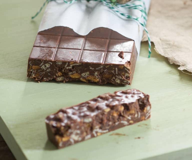 Como hacer turron de chocolate con almendras