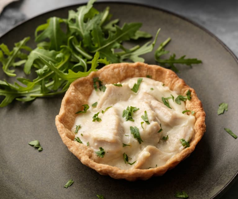 Tartelettes nordiques au poulet et à l'asperge