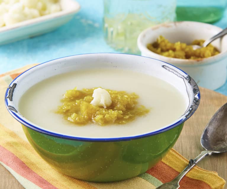 Sopa fría de coliflor