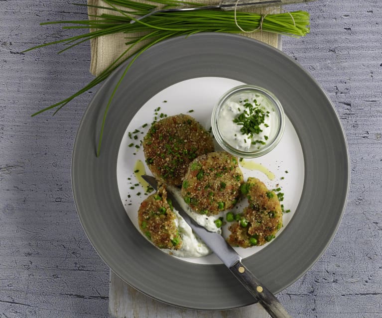 Gemüselaibchen mit Schnittlauchsauce