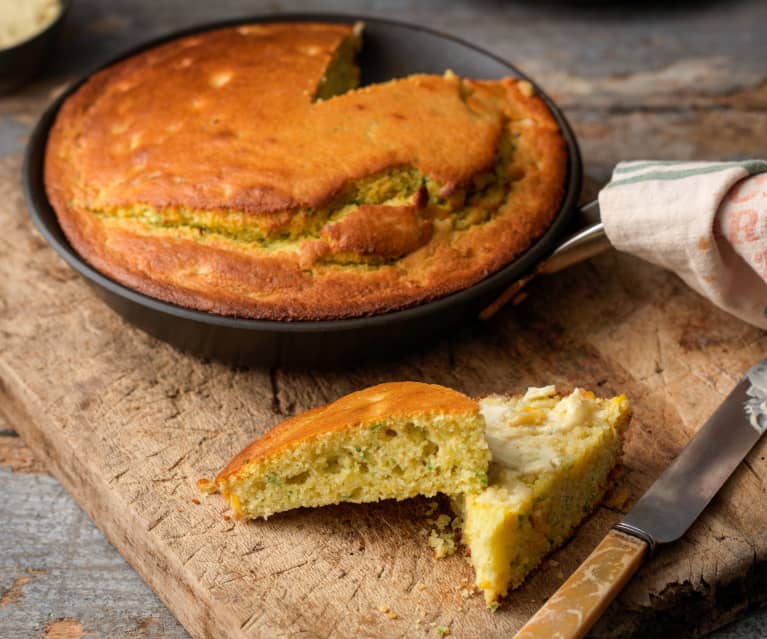 Buttery Maple Skillet Cornbread