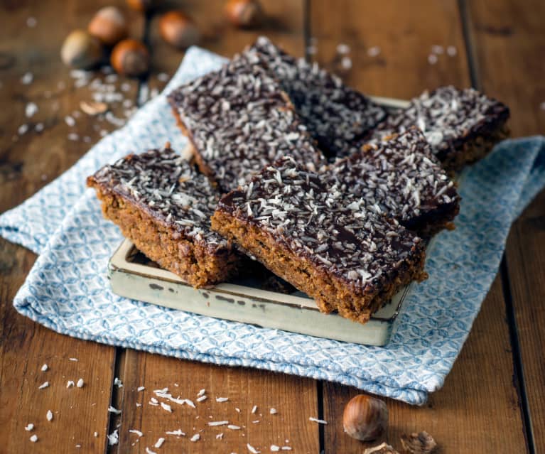 Nuss-Kokos-Schnitten (vegan)