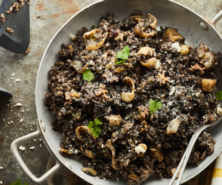 Risotto à l'encre de seiche - Cookidoo® – the official Thermomix
