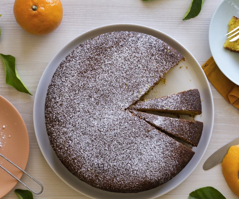 Winterkuchen mit Mandarinen und Mandeln