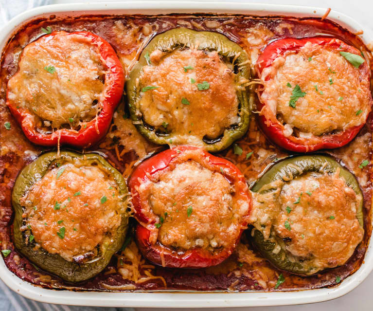 Beefy Stuffed Peppers With Tomato Sauce Cookidoo Das Offizielle Thermomix Rezept Portal