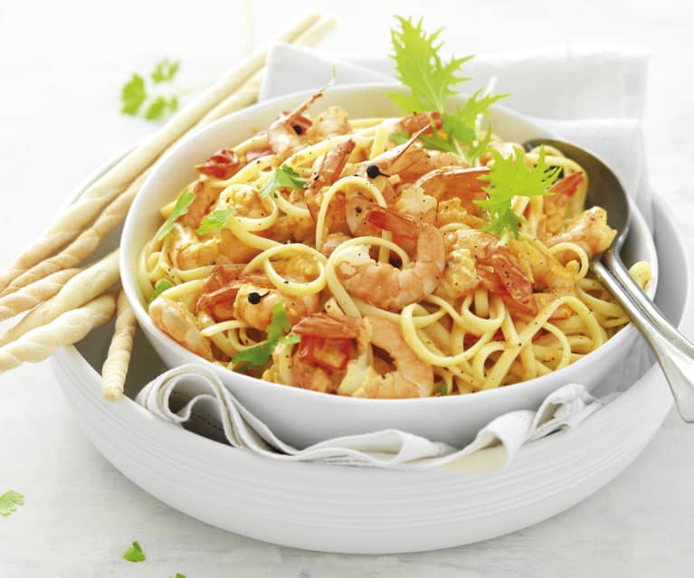 Linguine aux gambas - Cookidoo® – the official Thermomix® recipe platform