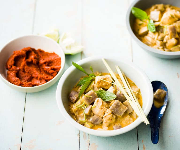 Curry de poulet aux fruits et riz - Cookidoo® – the official Thermomix®  recipe platform