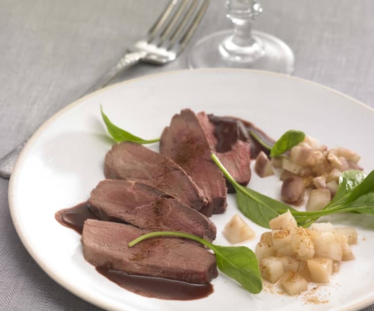 Magret de canard à la myrtille - Cookidoo® – das offizielle  Thermomix®-Rezept-Portal