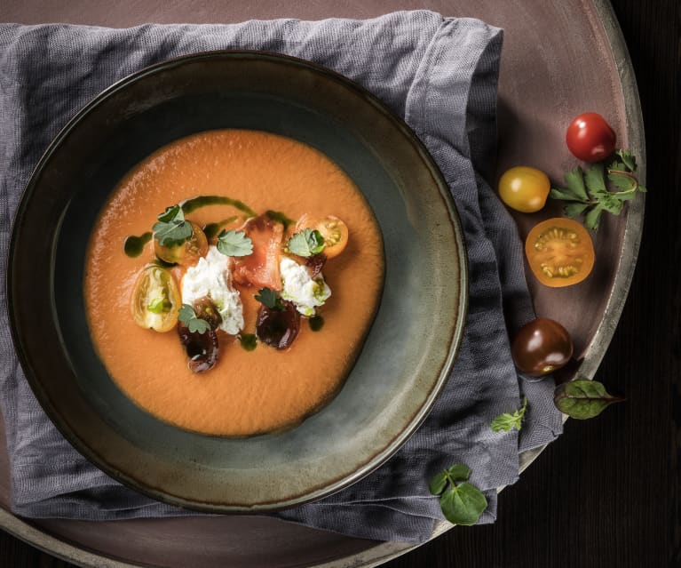 Como hacer gazpacho en thermomix