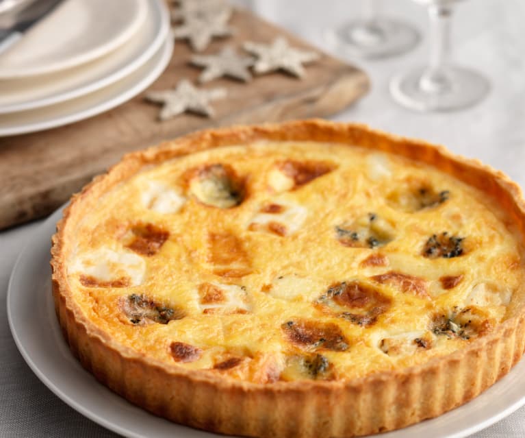 Christmas Cheese and Onion Quiche (UK)