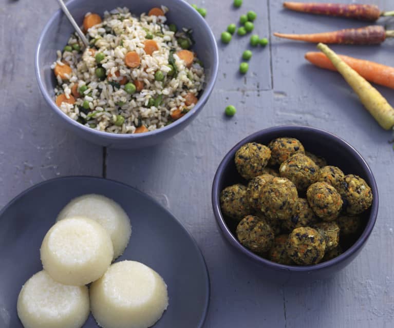 Tofu Meatballs with Rice and Vegan Quindim - Cookidoo® – the official  Thermomix® recipe platform