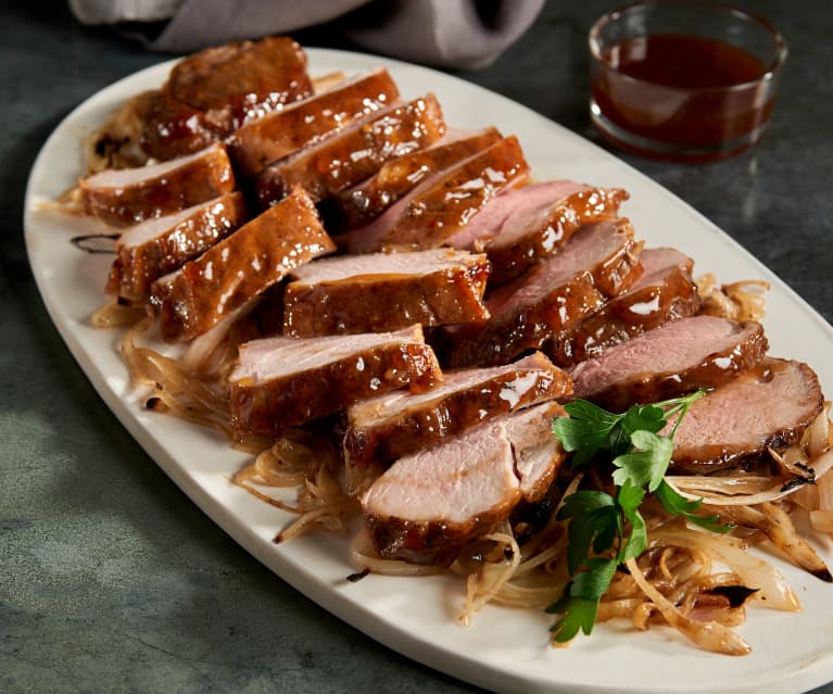 Sous-vide Pork Tenderloin with Ginger Glaze