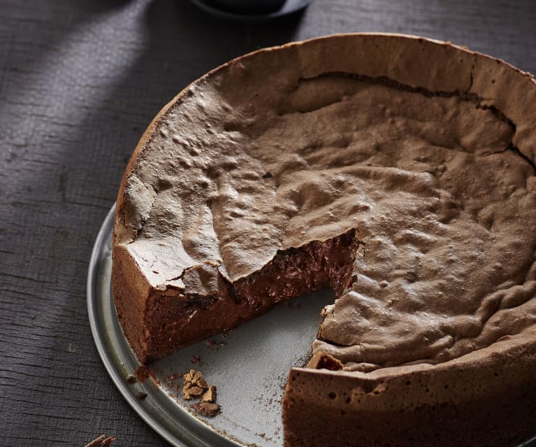 Schokoladenkuchen mit flüssigem Kern