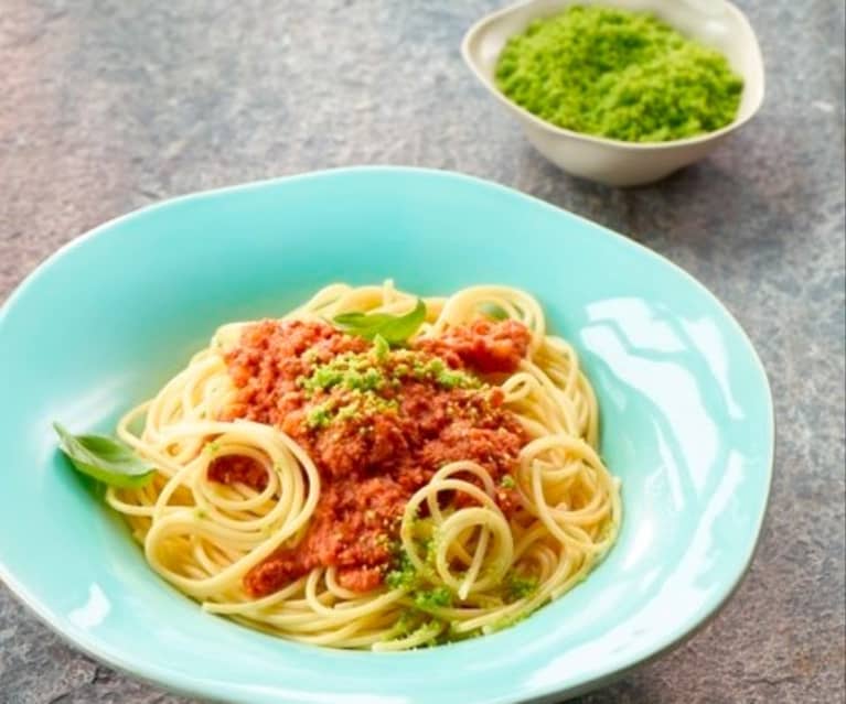 Sauce Bolognese mit Petersilien-Parmesan