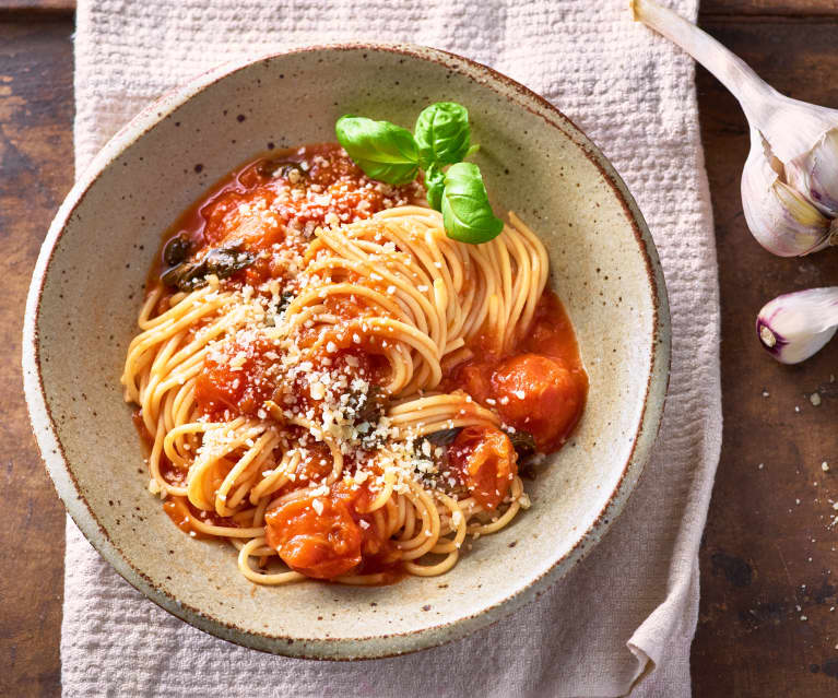 Tomaten-Knoblauch-Pasta