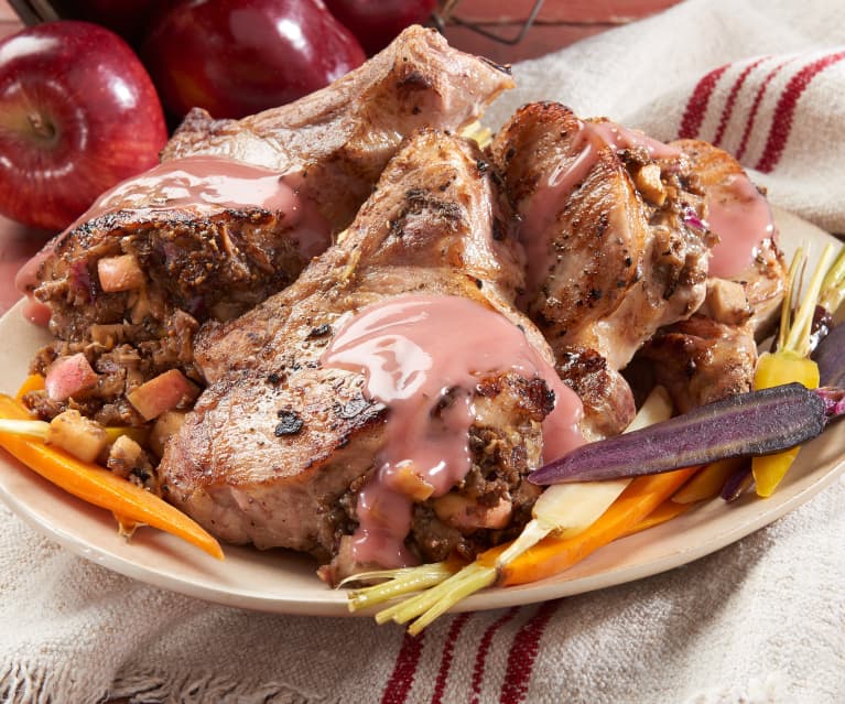 Apple and Fig Stuffed Pork Chops