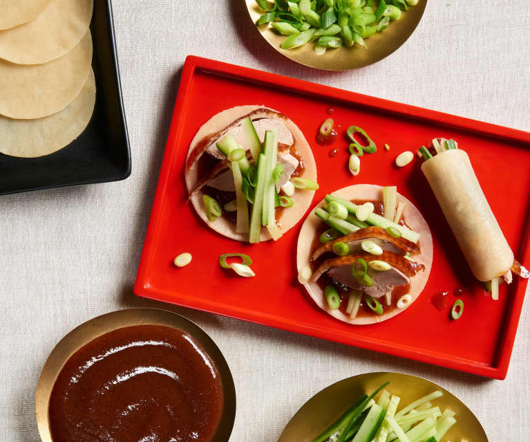 Peking Duck with Mandarin Pancakes & Plum Sauce Recipe