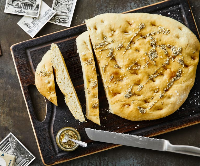 Focaccia mit Gewürzöl