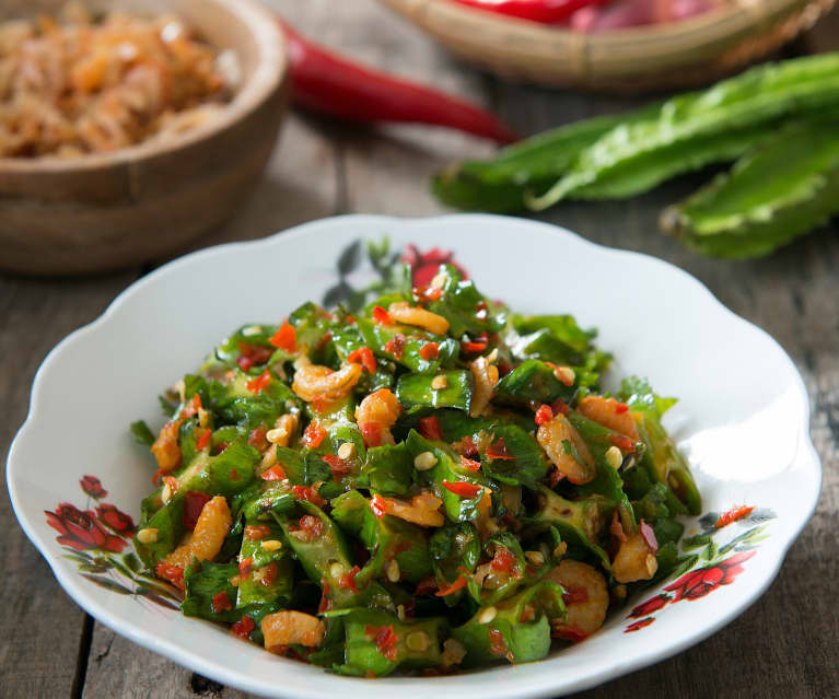 Kacang Botol Goreng Bercili (Stir Fried Four Angled Bean With Chilli)