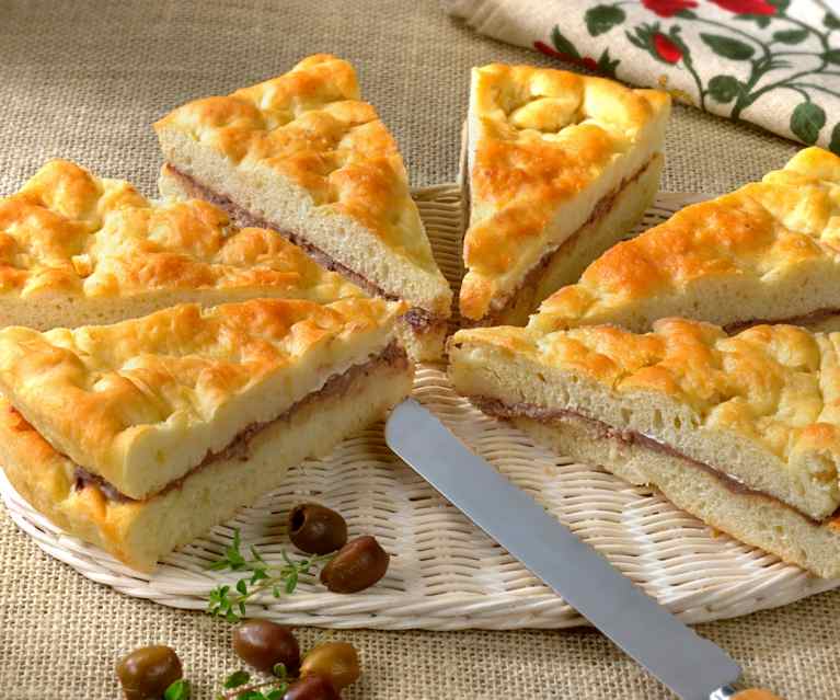 Focaccia à la crème de fromage