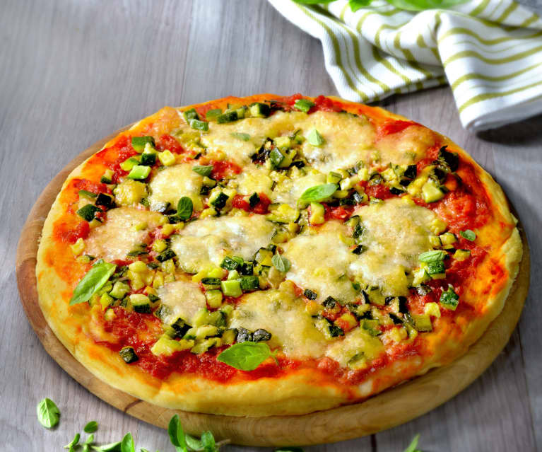 Pizza with Courgettes