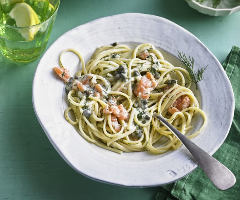 Linguine mit Räucherlachs