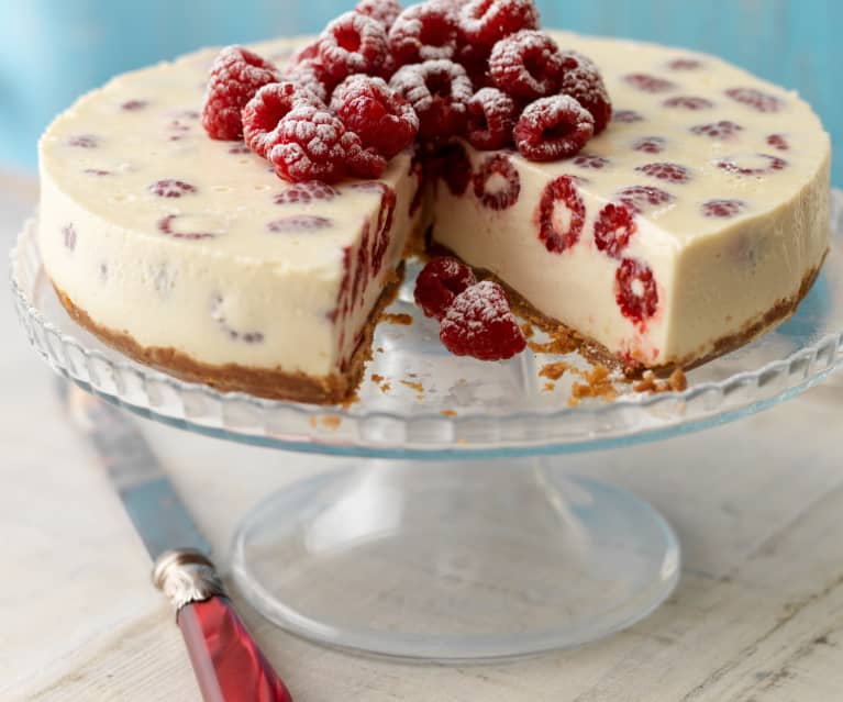 White Chocolate and Raspberry Cheesecake - Cookidoo® – platform resep ...