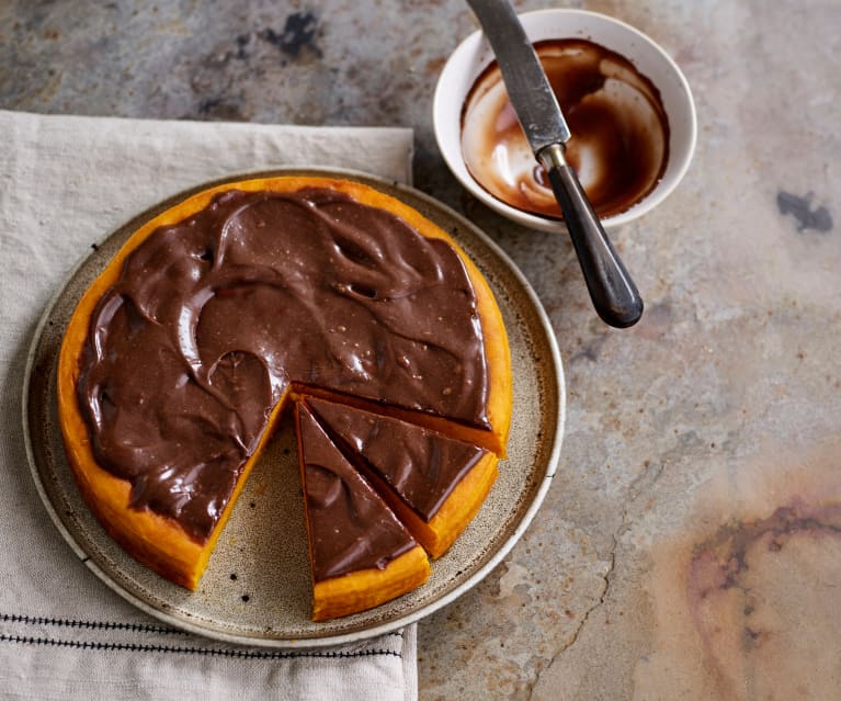 Bolo de Cenoura com Cobertura de Chocolate