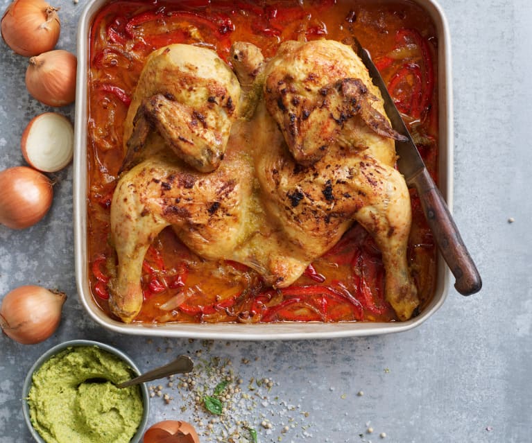 Pollo con salsa de jengibre